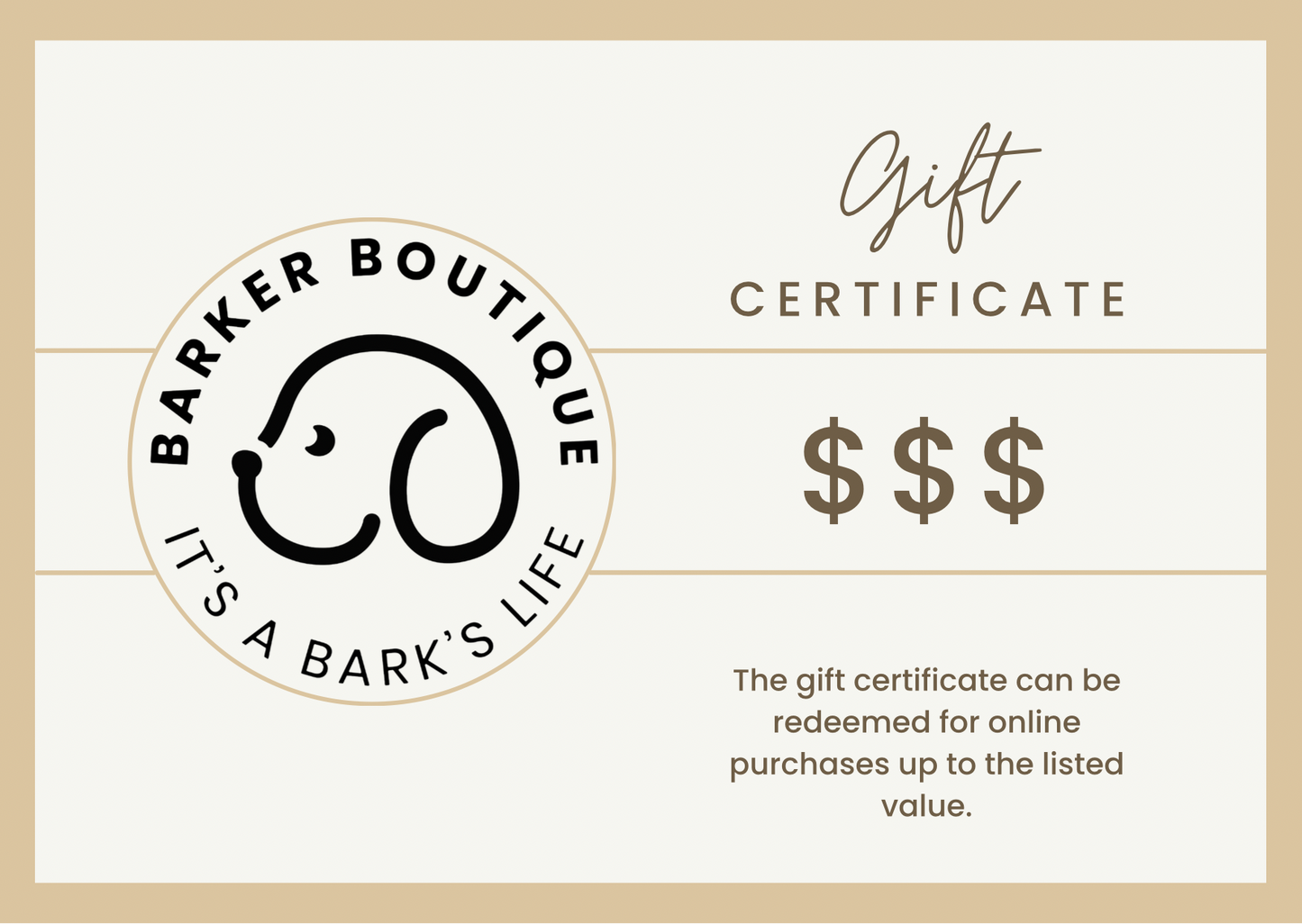 Gift Card - Barker Boutique